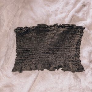 PacSun Cropped Olive Green Top